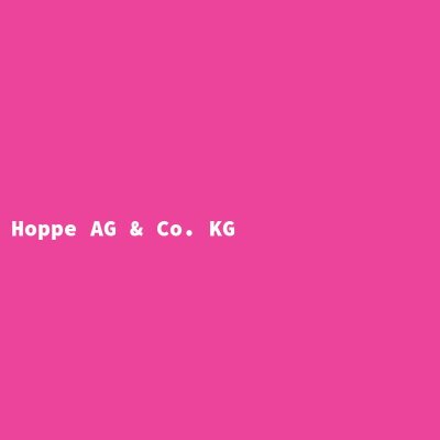 Hersteller: Hoppe AG &amp; Co. KG