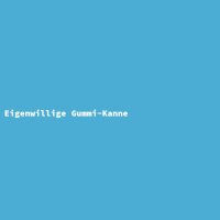 Eigenwillige Gummi-Kanne