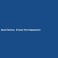 Rustikales Eisen-Portemonnaie