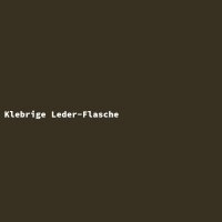 Klebrige Leder-Flasche