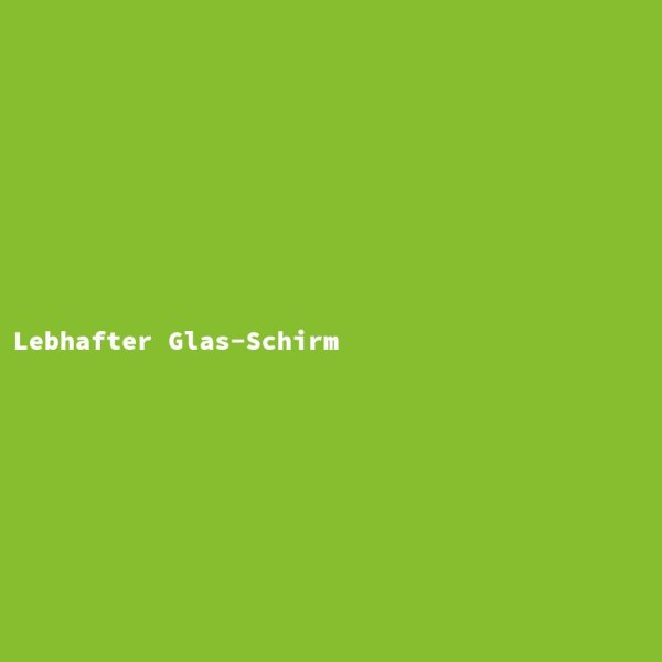 Lebhafter Glas-Schirm