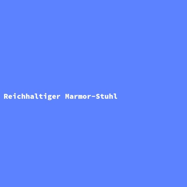Reichhaltiger Marmor-Stuhl