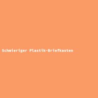 Schmieriger Plastik-Briefkasten
