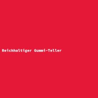Reichhaltiger Gummi-Teller