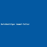 Reichhaltiger Gummi-Teller