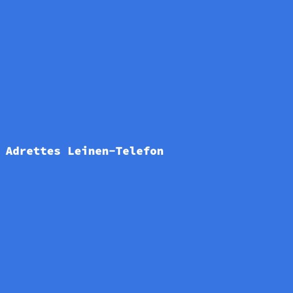 Adrettes Leinen-Telefon
