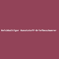 Reichhaltiger Kunststoff-Briefbeschwerer