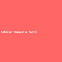 Schicker Baumwolle-Mantel