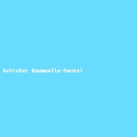 Schicker Baumwolle-Mantel