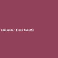 Imposanter Eisen-Klositz