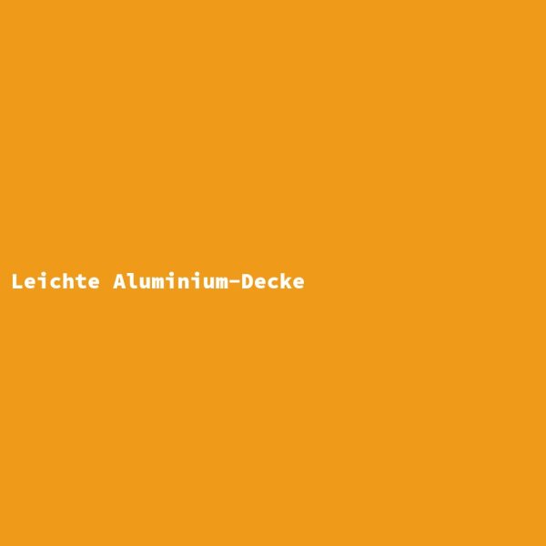 Leichte Aluminium-Decke