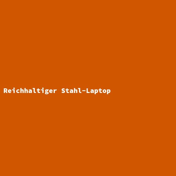 Reichhaltiger Stahl-Laptop