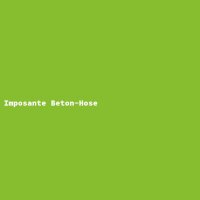 Imposante Beton-Hose