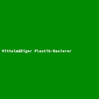 Mittelm&auml;&szlig;iger Plastik-Rasierer