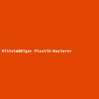 Mittelm&auml;&szlig;iger Plastik-Rasierer