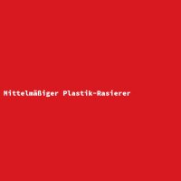 Mittelm&auml;&szlig;iger Plastik-Rasierer
