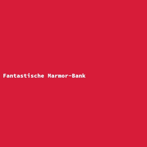 Fantastische Marmor-Bank