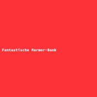 Fantastische Marmor-Bank