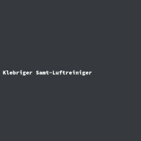 Klebriger Samt-Luftreiniger