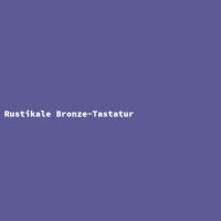 Rustikale Bronze-Tastatur