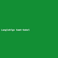 Langlebige Samt-Gabel