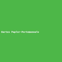 Hartes Papier-Portemonnaie
