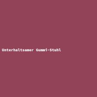 Unterhaltsamer Gummi-Stuhl