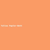 Tolles Papier-Bett