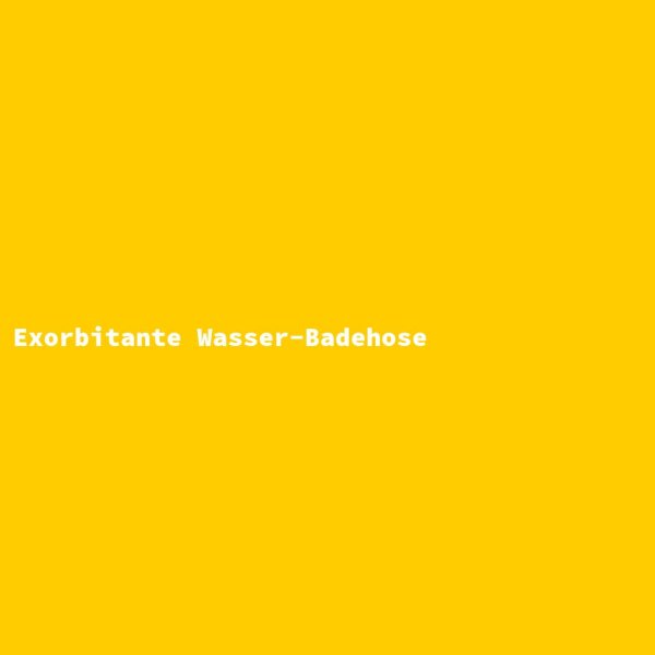 Exorbitante Wasser-Badehose