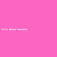 Tolle Beton-Tastatur