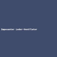 Imposanter Leder-Ventilator