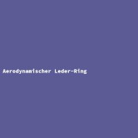 Aerodynamischer Leder-Ring