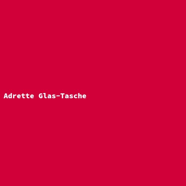 Adrette Glas-Tasche