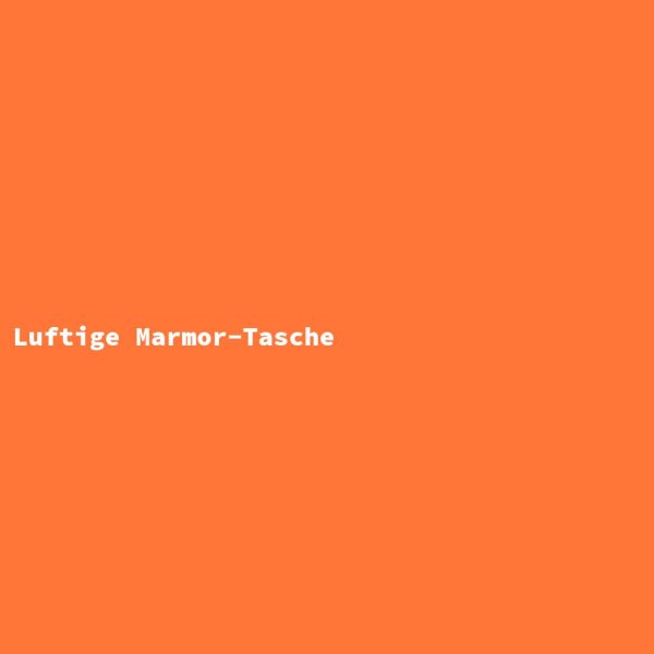 Luftige Marmor-Tasche