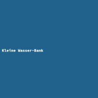 Kleine Wasser-Bank