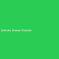 Schicke Bronze-Flasche