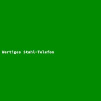 Wertiges Stahl-Telefon