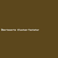 &Uuml;berteuerte Elastan-Tastatur