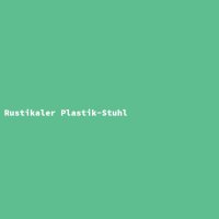 Rustikaler Plastik-Stuhl