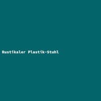 Rustikaler Plastik-Stuhl