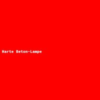 Harte Beton-Lampe