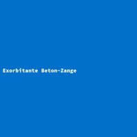 Exorbitante Beton-Zange