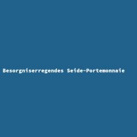 Besorgniserregendes Seide-Portemonnaie