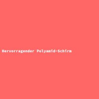 Hervorragender Polyamid-Schirm