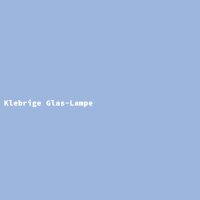 Klebrige Glas-Lampe