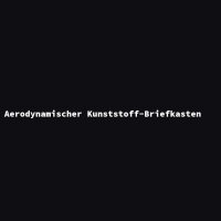 Aerodynamischer Kunststoff-Briefkasten