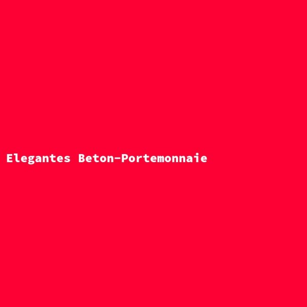 Elegantes Beton-Portemonnaie