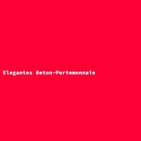 Elegantes Beton-Portemonnaie