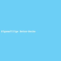 Eigenwillige Beton-Decke