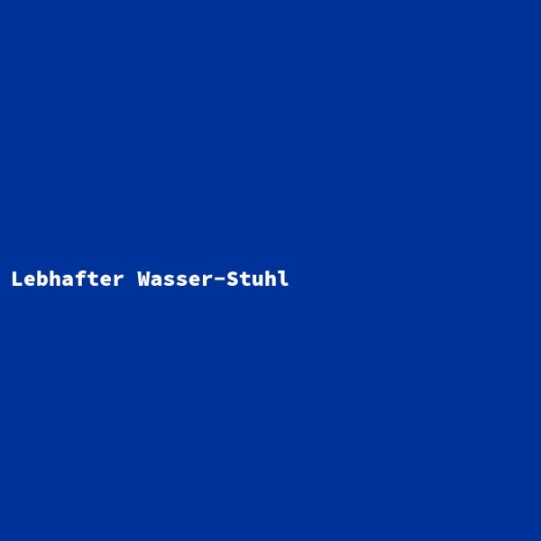 Lebhafter Wasser-Stuhl